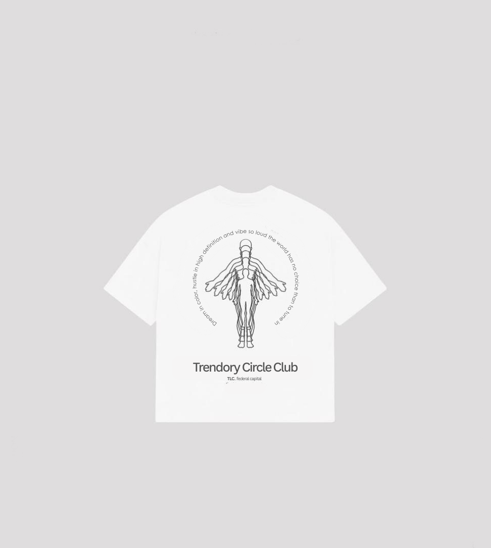 Circle Club Tee - white